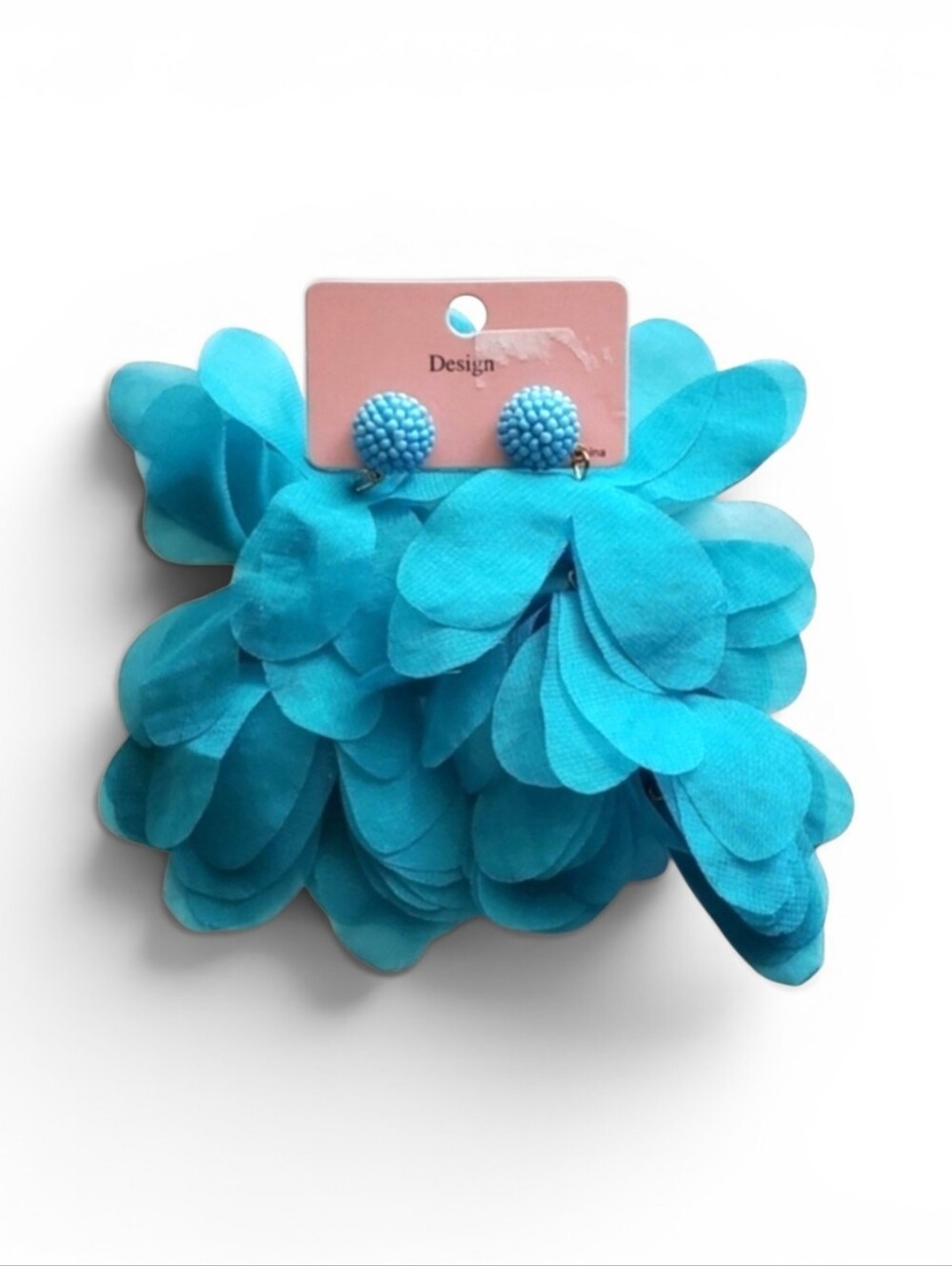Blue Chiffon Earrings - Whimsical